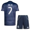 Camisola + Calções Real Madrid Vini JR 7 Criança Equipamento 2ª 2025-26
